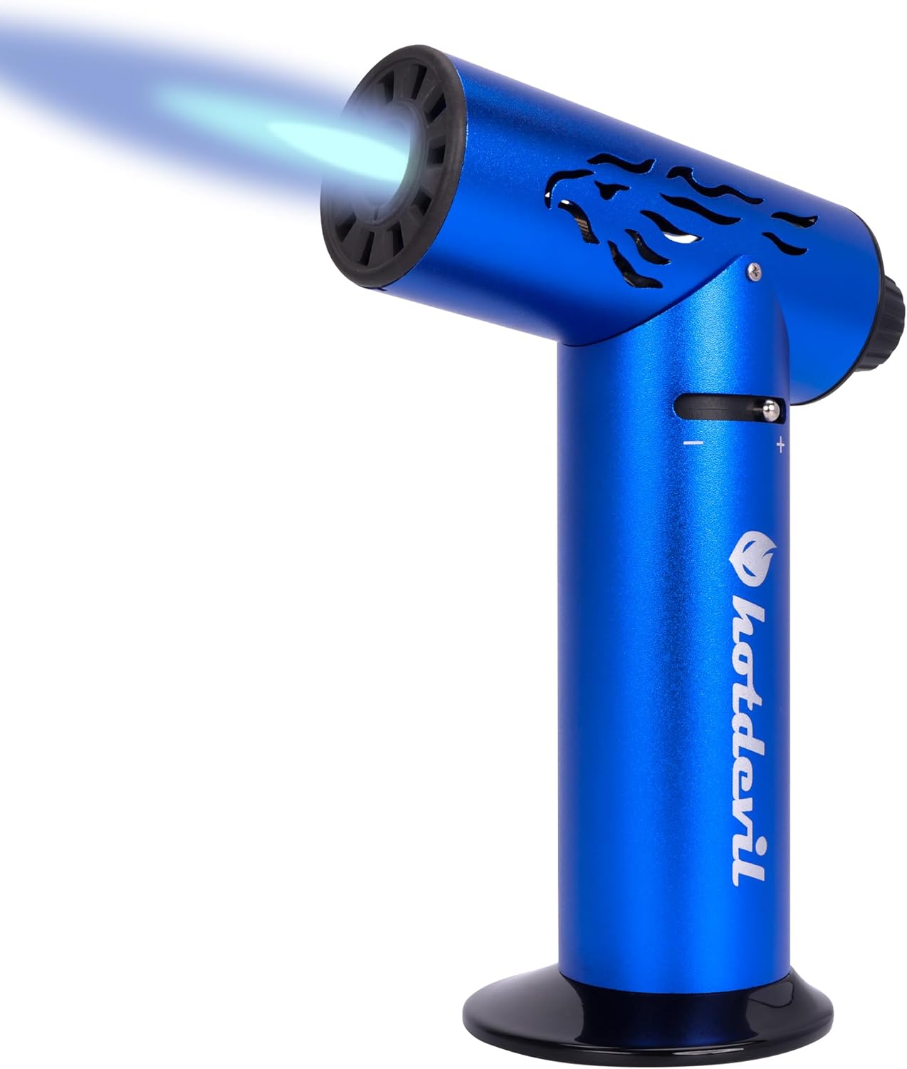 Butane Torch 10g Refillable Tank Kitchen Blow Torch Lighter/w Safety Lock Adjustable Flame Fit All Butane Cartridge Cooking Torch for BBQ Creme Brulee Dessert Baking (Butane Gas Not Include)