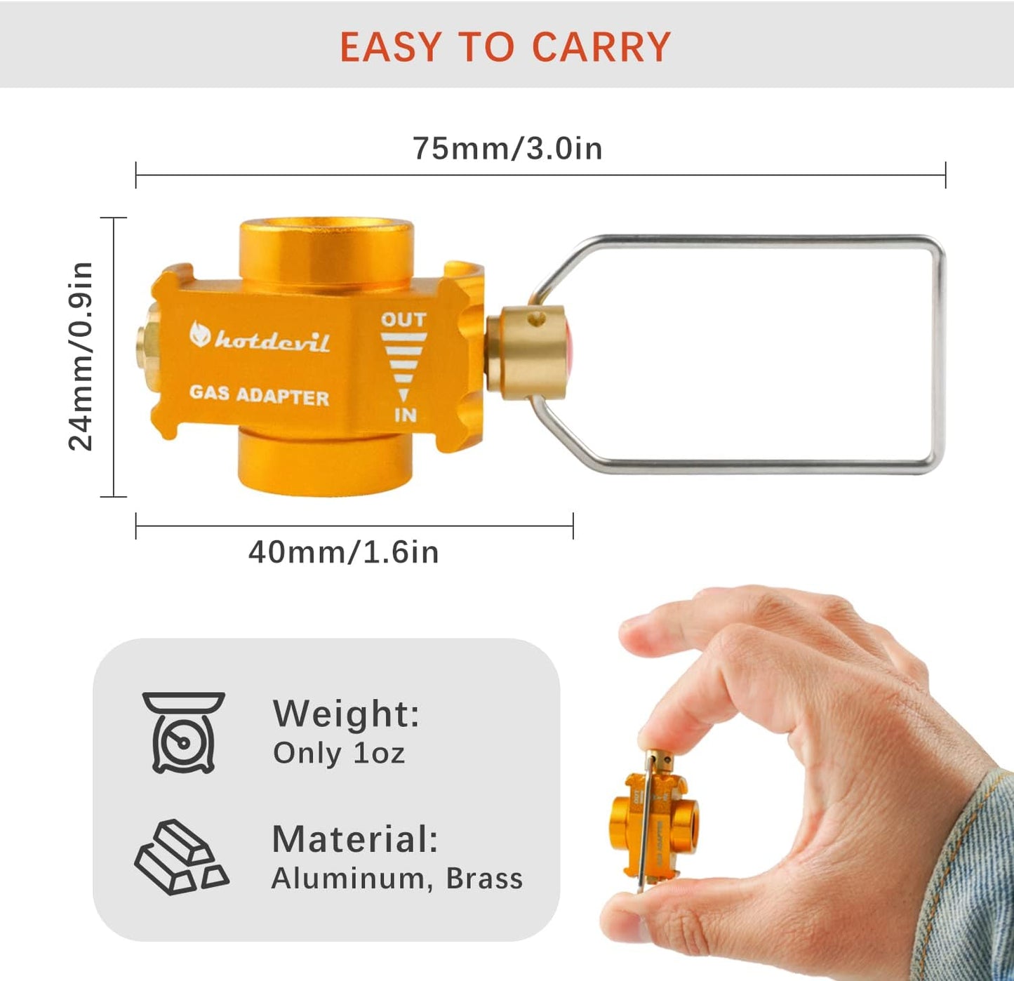 Isobutane/Butane Fuel Canister Refill Adapter Fuel Transfer Device Butane Canister Shifter Gas Refill Saver Plus Camping Stove Adapter Fuel Backpacking with Gas Exhaust Function