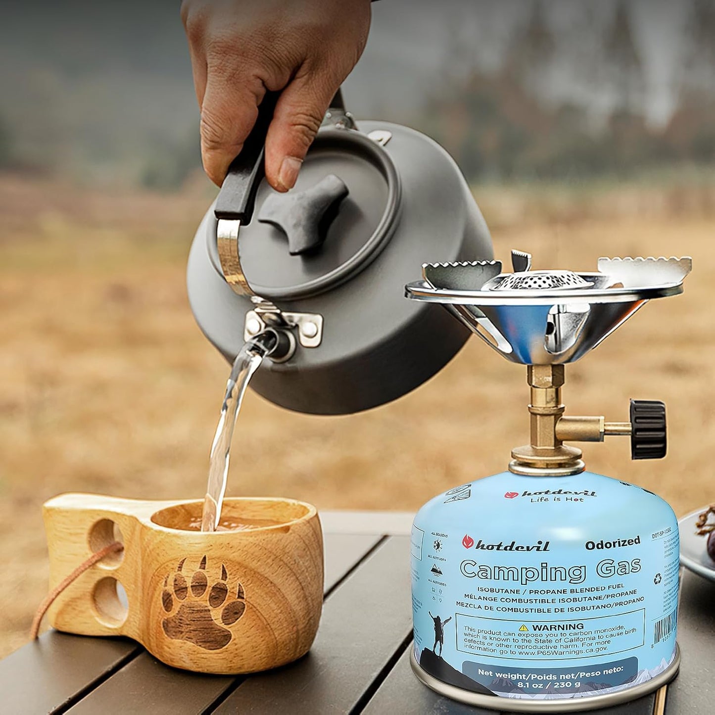 Isobutane Fuel Canister 230 Gram Camping Stove Fuel Butane Propane Blend Isobutane Fuel Canister Camping Fuel Gas Canister Suitable for ALL Seasons Efficient and High Output