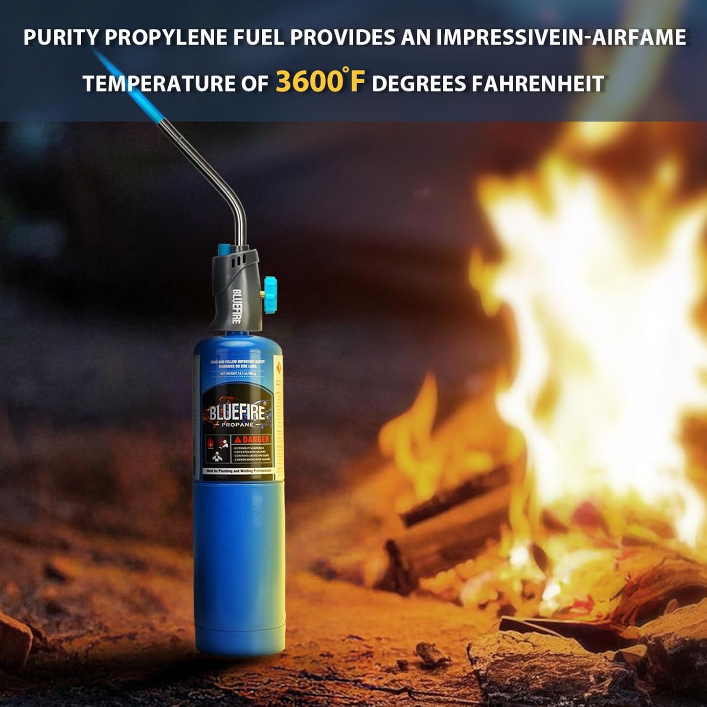 Standard Propane Gas Cylinder Welding Canister Brazing Soldering Fuel Propane Gas Tank for HVAC Plumbing Cooking Grilling Gardening and Camping(Pack of 2)