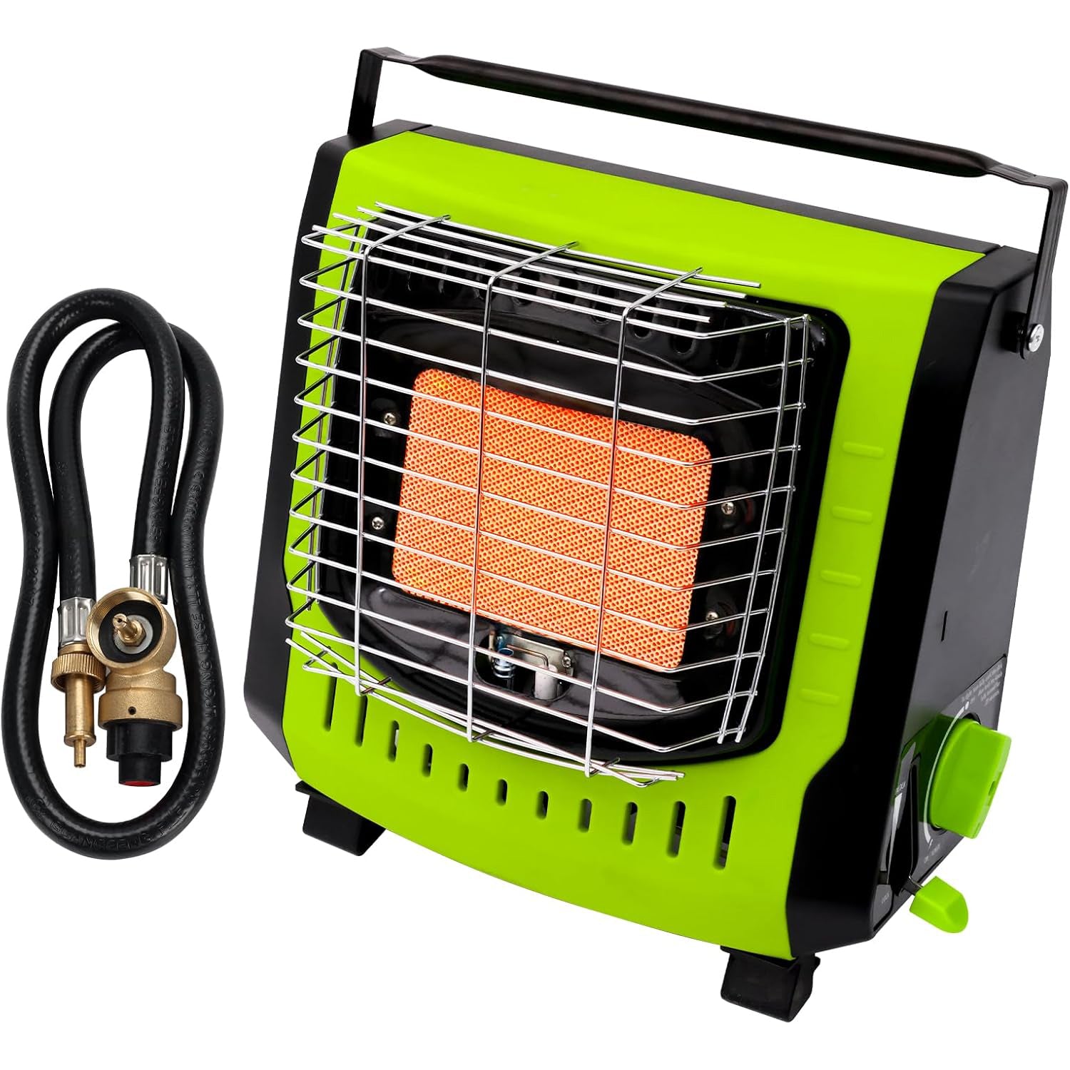 Butane Propane Dual Fuel Portable GAS Heater Indoor Outdoor Heater with Tip over Protection and Overheat Cut off Protection Outdoor Gas Space