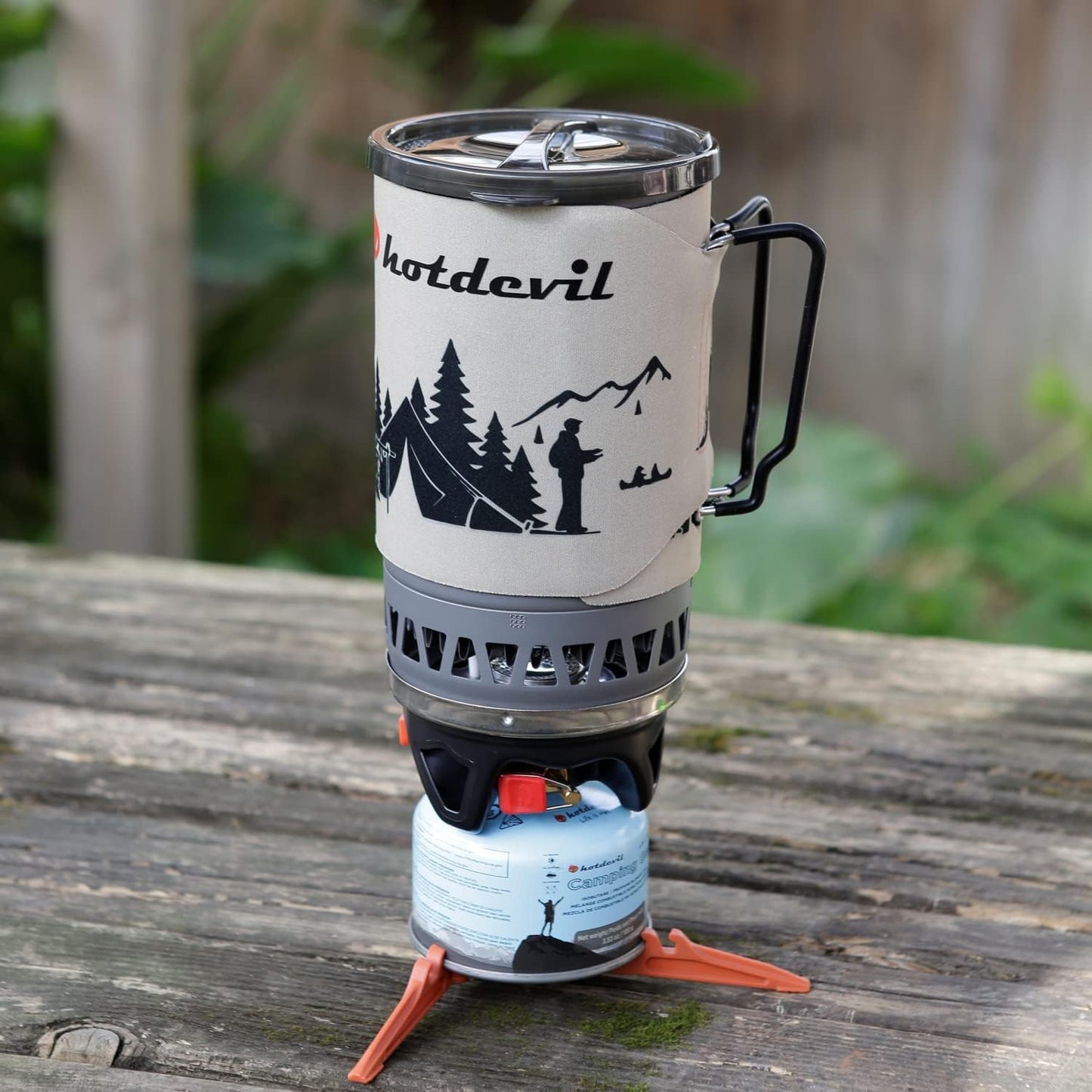 Fuel Can Stabilizer Canister Stand Cartridge Holder Mini Foldable Outdoor Hiking Cooking Gas Tank Bracket Stove Stand for Camping Stoves