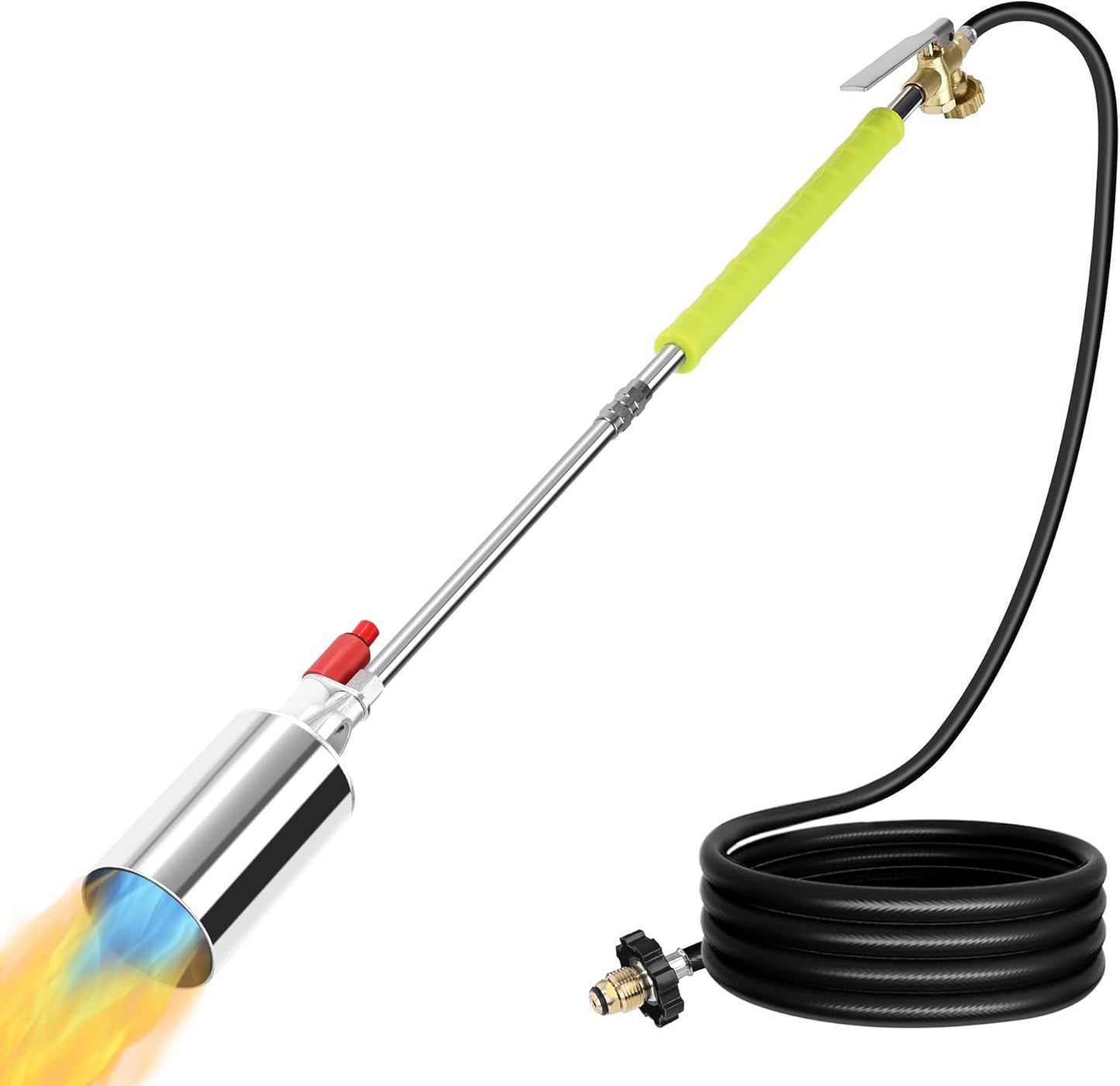 Propane Torch Weed Burner High Output Weed Burner Torch For Propane Tank with Self Igniter Blow Torch Turbo Trigger and 10FT Hose Flamethrower Weed Torch Propane Burner