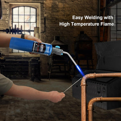 Standard Propane Gas Cylinder Welding Canister Brazing Soldering Fuel Propane Gas Tank for HVAC Plumbing Cooking Grilling Gardening and Camping(Pack of 2)