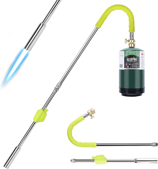 Weed Burner Torch Propane Weed Burner with Self-Ignition Lawn Torch, Ergonomic Handle - Ultimate Weed Killer