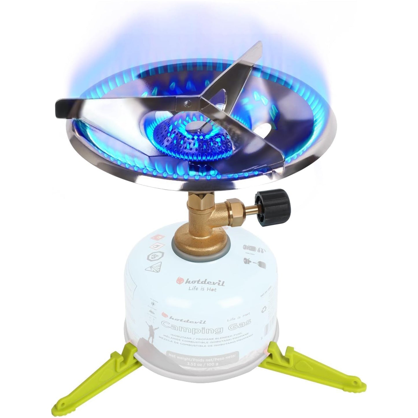 camping mini backpack burners Portable Camping Stove Burner With Fuel Can Canister Stand equivalent – Hotdevil