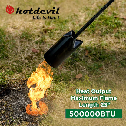Weed Burner 500,000 BTU Propane Torch Weed Burner Blow Torch Flame Weeder Kit Heavy-Duty Flame Thrower with Adjustable Flame 10FT Long Hose - Compact Garden, Roofing Flamethrower Torch